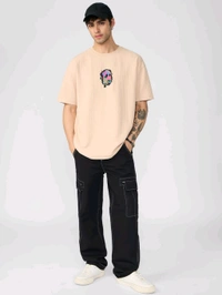The Souled Store Originals Mr. Souls Splatter Men Oversized T-Shirt - Zombie, L