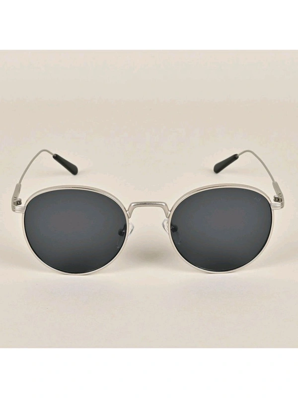 Zorva Black Round Sunglasses - Black
