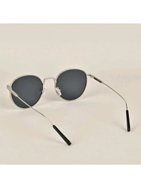 Zorva Black Round Sunglasses - Black