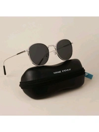 Zorva Black Round Sunglasses - Black