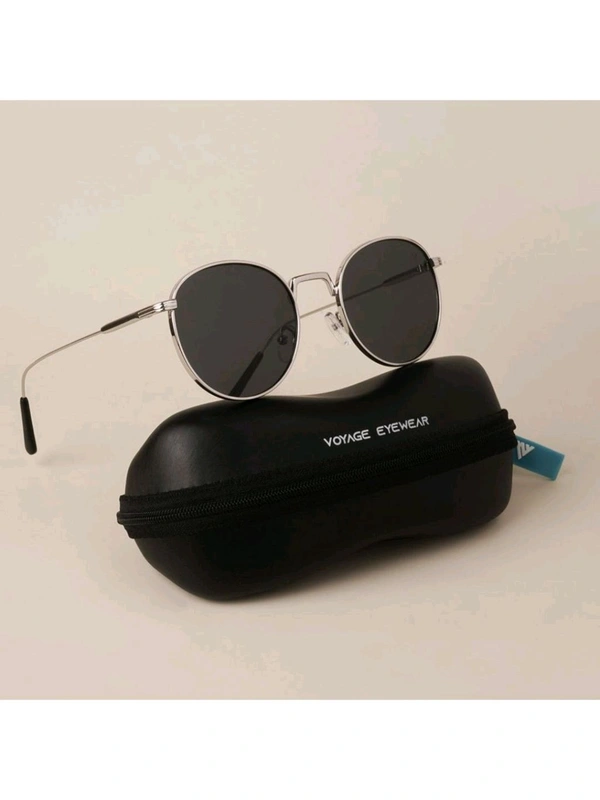 Zorva Black Round Sunglasses - Black