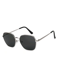 Zorva by Lenskart Grey Oval Sunglasses - Dove Gray