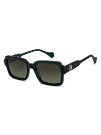 Zorva by Lenskart Unisex UV Protected Green Lens Green Frame Sunglasses - Black, One Size