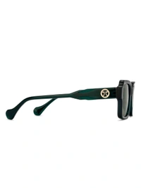 Zorva by Lenskart Unisex UV Protected Green Lens Green Frame Sunglasses - Black, One Size