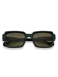 Zorva by Lenskart Unisex UV Protected Green Lens Green Frame Sunglasses - Black, One Size