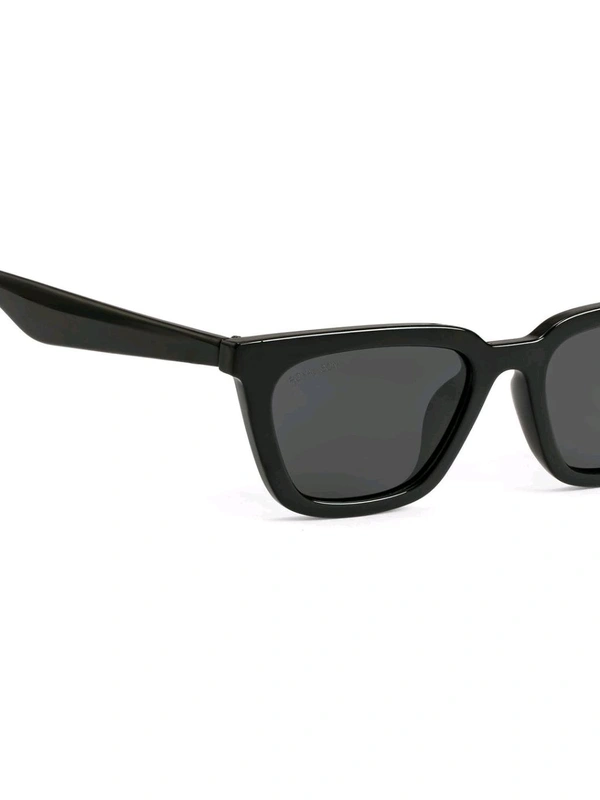 Zorva Square Polarized Men Women Sunglasses Black Lens - Dove Gray, One Size