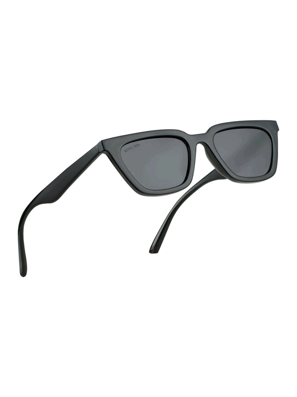 Zorva Square Polarized Men Women Sunglasses Black Lens - Dove Gray, One Size