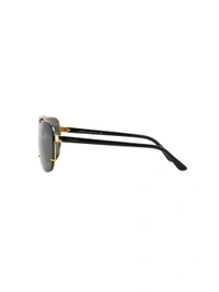 Zorva Men UV Protected Grey Lens Pilot Sunglasses - Dove Gray, One Size