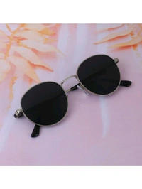 Zorva Premium Silver with Black Toned & Polarised Lens Oval Sunglass for Unisex (50) - Mine Shaft