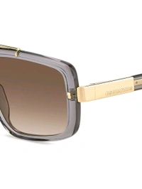 Zorva Brown Square Men Sunglasses (57) - Silver Chalice, One Size