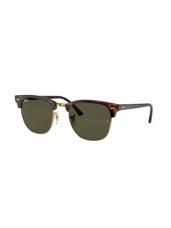 Zorva Unisex UV Protected Green Lens Square Sunglasses - Gray, One Size