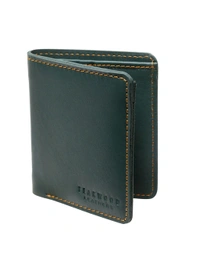 Teakwood leather Green Solid Wallet