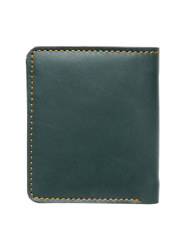 Teakwood leather Green Solid Wallet