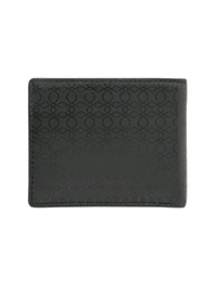 United Colors of Benetton Men Leather Global Coin Wallet Black