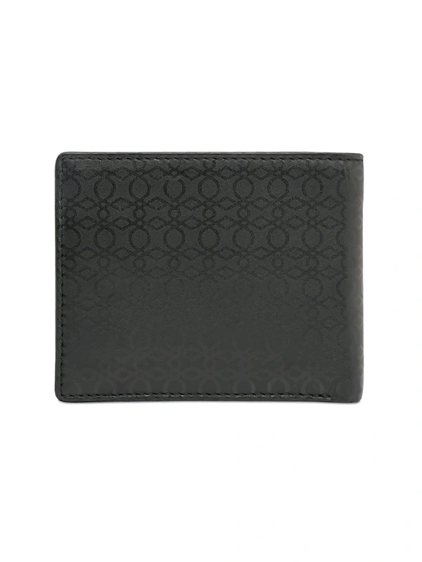 United Colors of Benetton Men Leather Global Coin Wallet Black