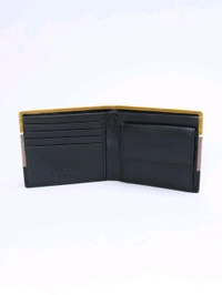 Police Men Leather Colorblock Multi-Color Wallet