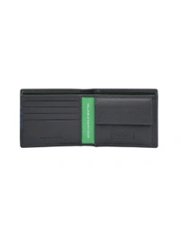 United Colors of Benetton Men Leather Global Coin Wallet - Navy Blue
