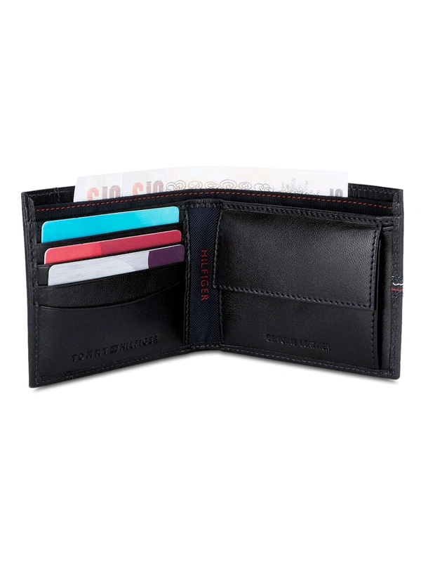 TOMMY HILFIGER Navy Blue Enoch Global Coin Wallet