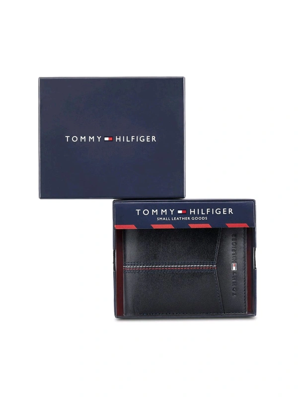 TOMMY HILFIGER Navy Blue Enoch Global Coin Wallet