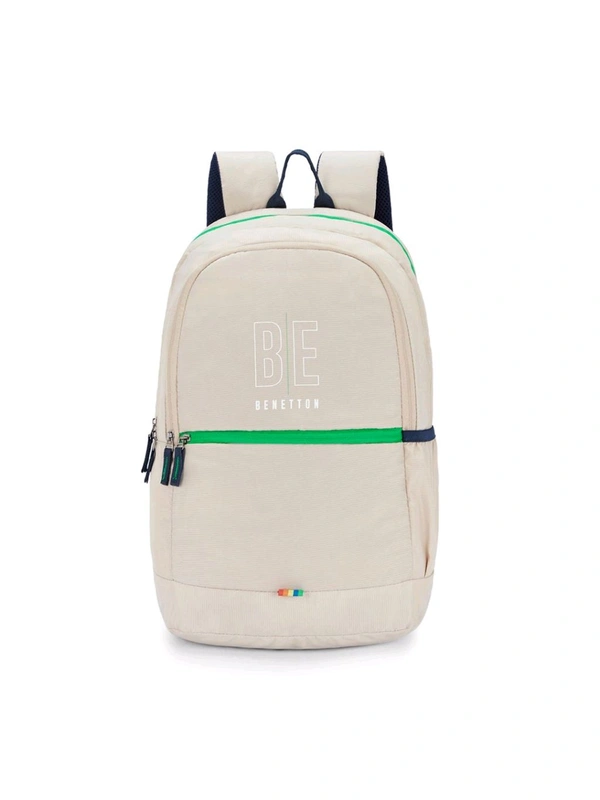 United Colors of Benetton Ming Unisex Polyester Backpack - Beige (M)