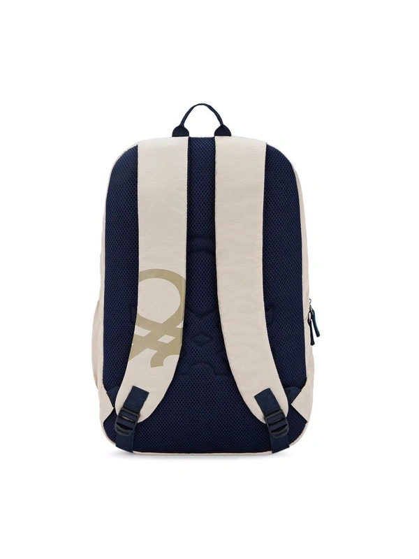 United Colors of Benetton Ming Unisex Polyester Backpack - Beige (M)