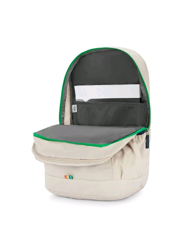 United Colors of Benetton Ming Unisex Polyester Backpack - Beige (M)