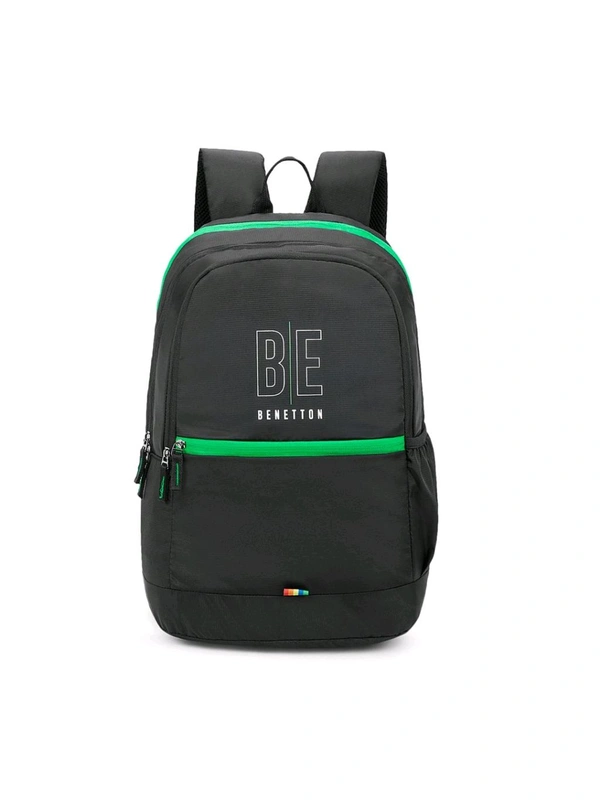 United Colors of Benetton Ming Unisex Polyester Backpack - Black (M)