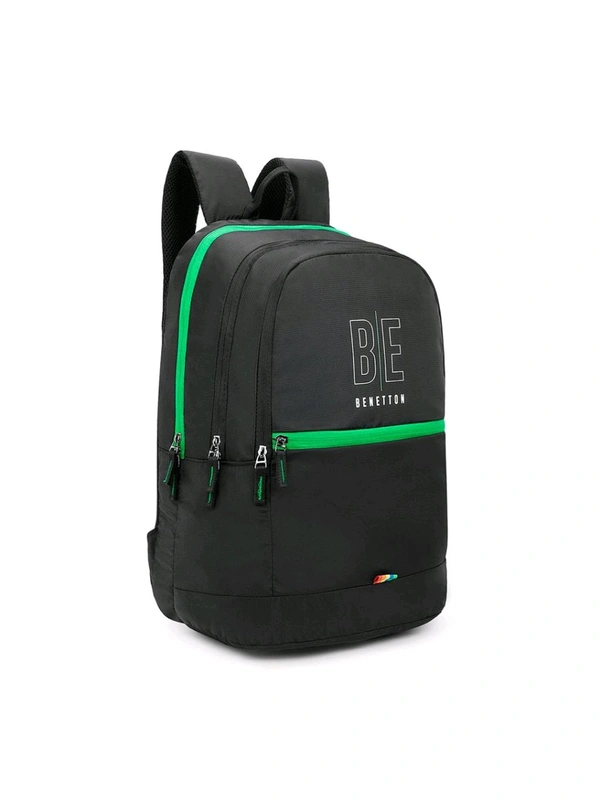United Colors of Benetton Ming Unisex Polyester Backpack - Black (M)