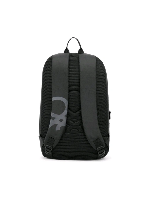 United Colors of Benetton Ming Unisex Polyester Backpack - Black (M)