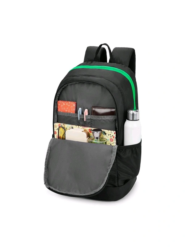 United Colors of Benetton Ming Unisex Polyester Backpack - Black (M)