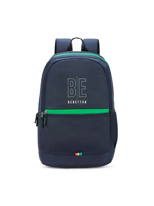 United Colors of Benetton Ming Unisex Polyester Backpack - Navy (M)