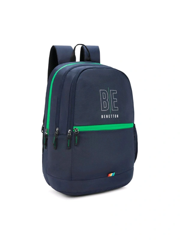 United Colors of Benetton Ming Unisex Polyester Backpack - Navy (M)