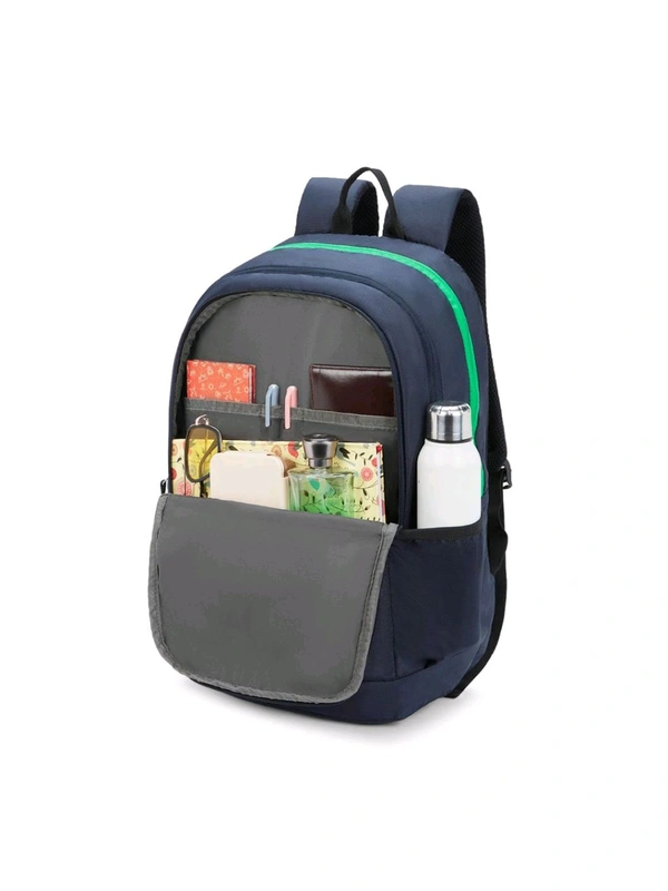 United Colors of Benetton Ming Unisex Polyester Backpack - Navy (M)
