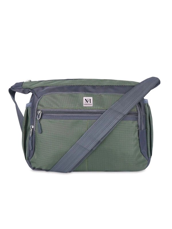 Zorva Small Unisex Sling and Cross Body Bag for Travelling Green