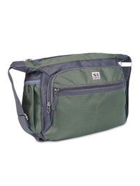 Zorva Small Unisex Sling and Cross Body Bag for Travelling Green