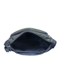 Zorva Small Unisex Sling and Cross Body Bag for Travelling Green