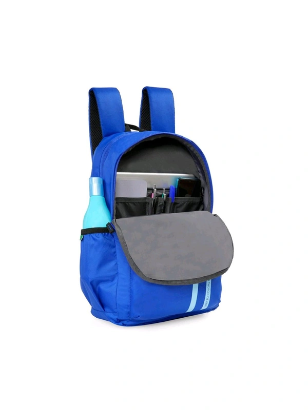 United Colors of Benetton Fiesco Unisex 14 Inch Laptop Backpack - Electric Blue