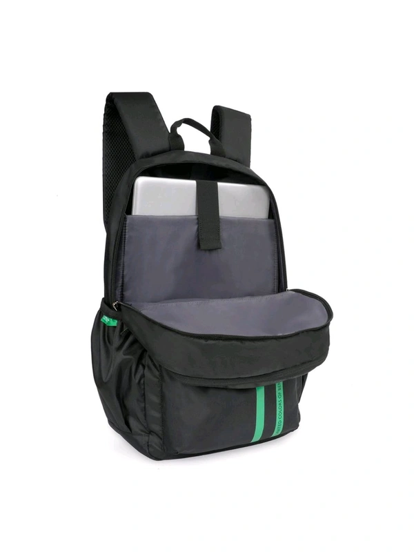 United Colors of Benetton Fiesco Unisex 14 Inch Laptop Backpack - Black