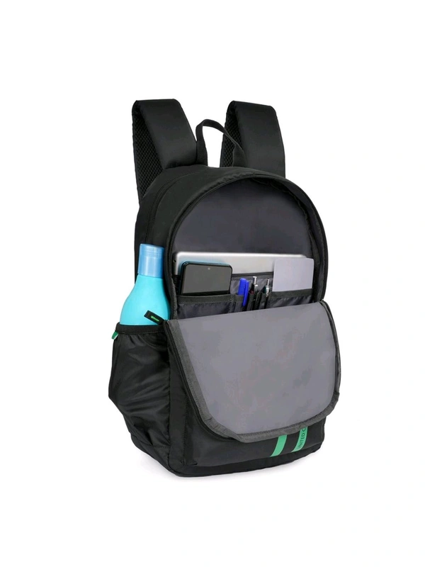 United Colors of Benetton Fiesco Unisex 14 Inch Laptop Backpack - Black
