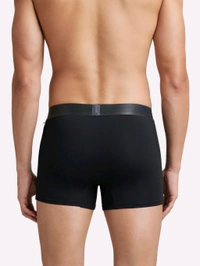 Jockey  Men Tactel Microfiber Elastane Stretch Solid Trunk - Black - Black, M