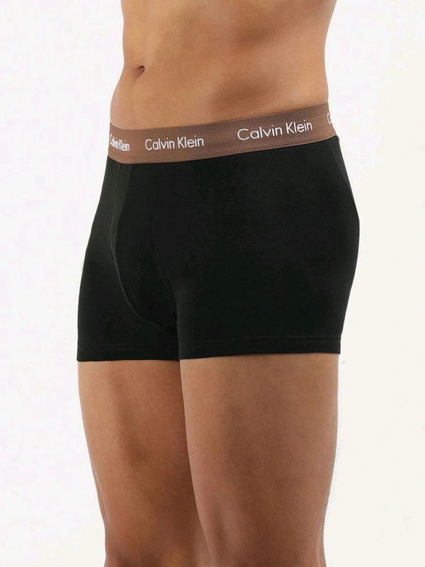CALVIN KLEIN Men Black Solid Trunk (Pack of 3) - Black, S