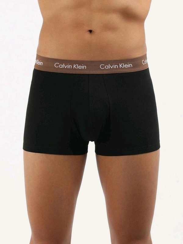 CALVIN KLEIN Men Black Solid Trunk (Pack of 3) - Black, M