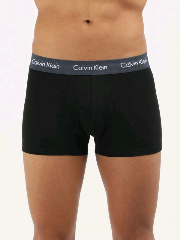 CALVIN KLEIN Men Black Solid Trunk (Pack of 3) - Black, XL