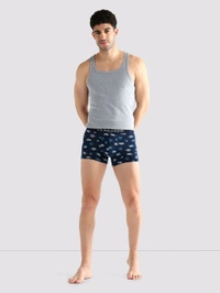 U.S POLO ASSN. Multi-Color Elasticized Waist Solid Oet14 Trunks (Pack of 3) - Husk, S