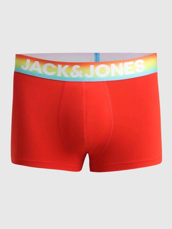 Jack & Jones Men Typographic Red Trunk - Red, S
