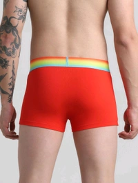 Jack & Jones Men Typographic Red Trunk - Red, XL