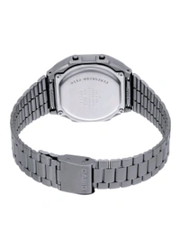 Casio Vintage A168WGG-1BDF Black Digital Dial Black Stainless Steel Band D182