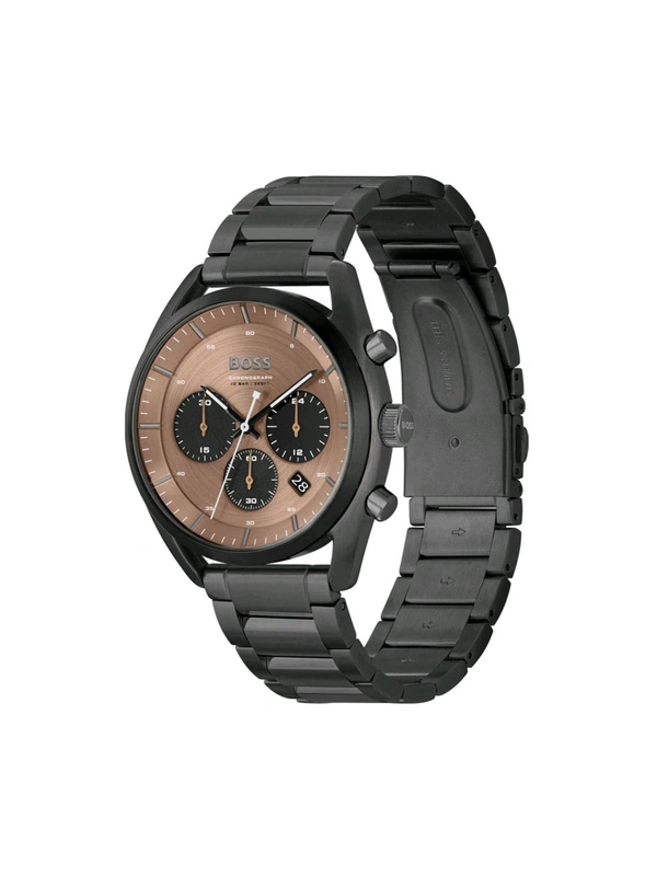 Boss Top Chronograph Brown Round Dial Men Watch