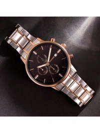 Sonata Men 2.O Black Dial Stainless Steel Watch