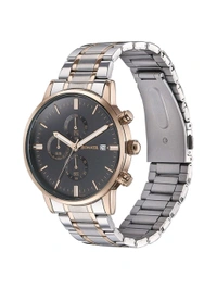Sonata Men 2.O Black Dial Stainless Steel Watch